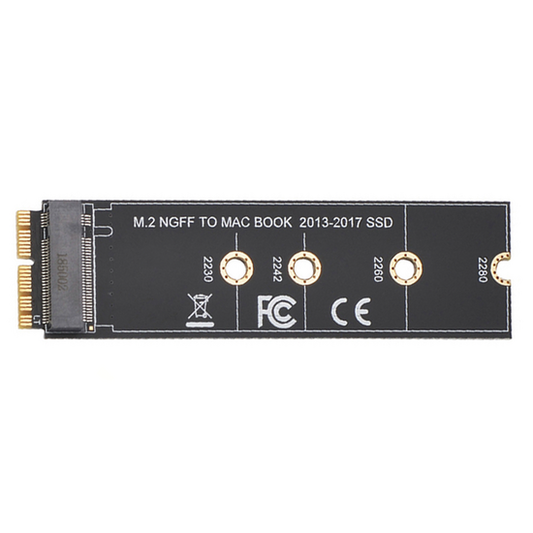 M.2 NVME SSD adapter voor Apple MacBook Air A1465, A1466 en Pro Retina A1398, A1502 medio 2013 t/m 2017
