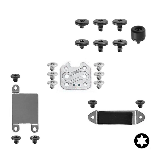Logic board schroeven en afdekplaatjes MacBook Air 13-inch A2337 M1