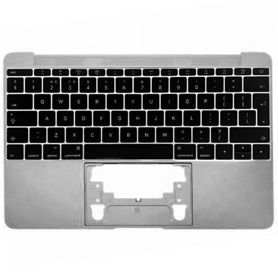 Topcase met US toetsenbord Space Grey MacBook 12-inch A1534