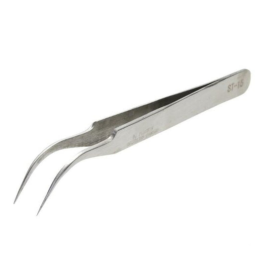 Ultra Precieze Pincet RVS gebogen TS-15