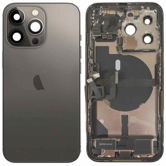 Pulled achterkant behuizing met small parts voor iPhone 13 Pro Grafiet (Zwart) | A-Grade