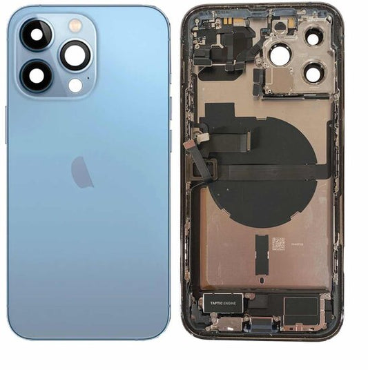 Complete achterkant behuizing met smallparts voor iPhone 13 Pro Max Sierra Blauw