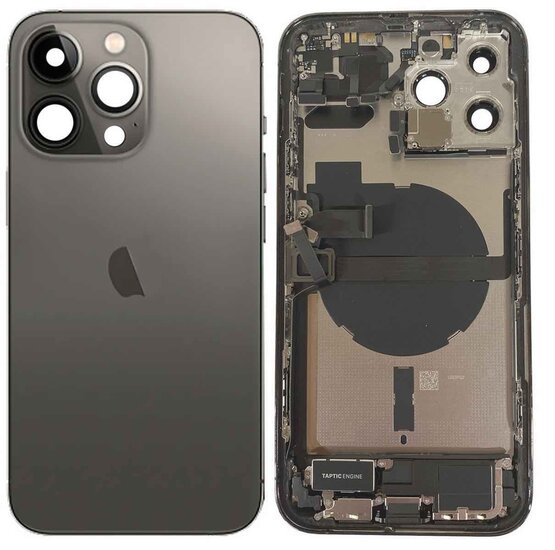 Complete achterkant met smallparts voor iPhone 13 Pro Max grafiet
