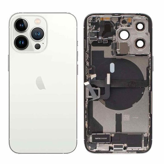 Complete achterkant behuizing met smallparts voor iPhone 13 Pro Max Zilver