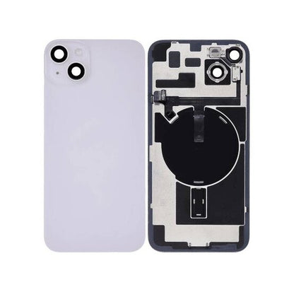 Complete achterkant met wireless charging voor iPhone 14 paars (S-grade)