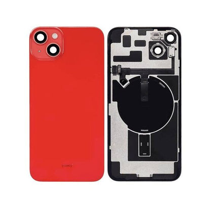 Complete achterkant met wireless charging voor iPhone 14 rood