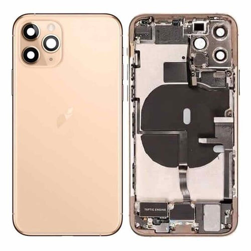 Complete achterkant met smallparts voor iPhone 11 Pro goud