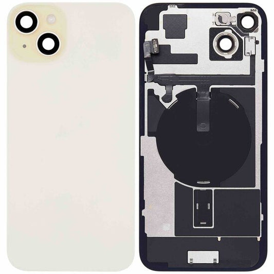 OEM achterkant met wireless charging voor iPhone 15 Plus Geel
