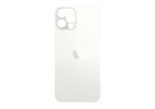 B2B only: Glazen achterkant / back cover glas voor iPhone 12 Pro Zilver wit