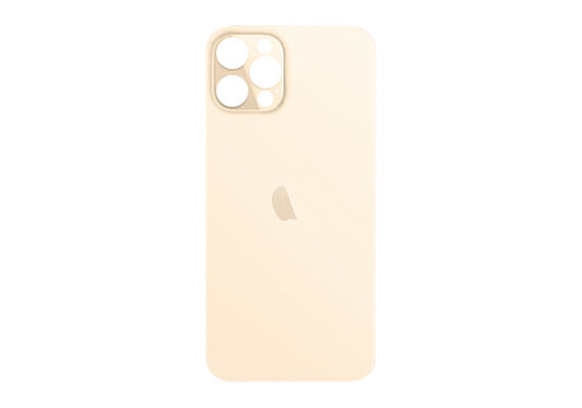 B2B only: Glazen achterkant / back cover glas voor iPhone 12 Pro goud