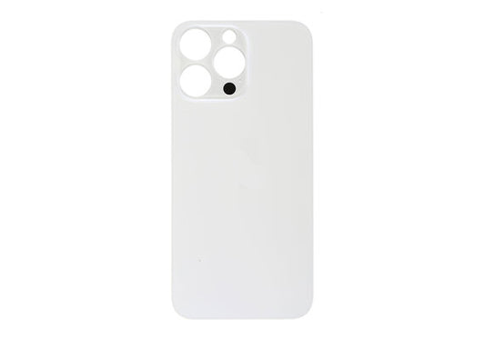 B2B only - Glazen achterkant / back cover glas voor Apple iPhone 14 Pro Max Zilver wit