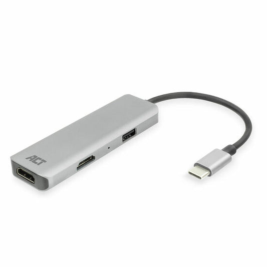 ACT USB-C 4K multiport adapter 2x HDMI en USB-A