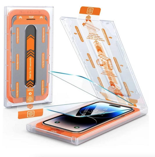 Stofvrije screen protector bescherm glas met installatiekit voor iPhone 16 Pro Max - 9H gehard glas