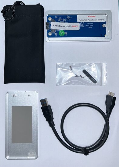 SSD naar SATA envoy kit MacBook Pro Retina A1425 A1398
