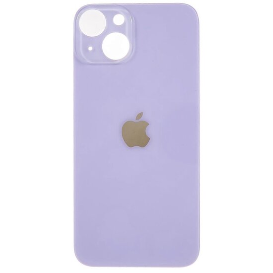 Glazen achterkant iPhone 14 Plus paars