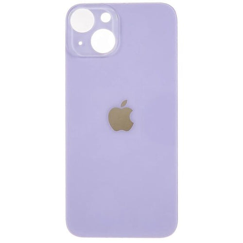 Glazen achterkant iPhone 14 Plus paars