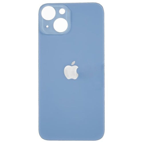 Glazen achterkant iPhone 14 Plus blauw