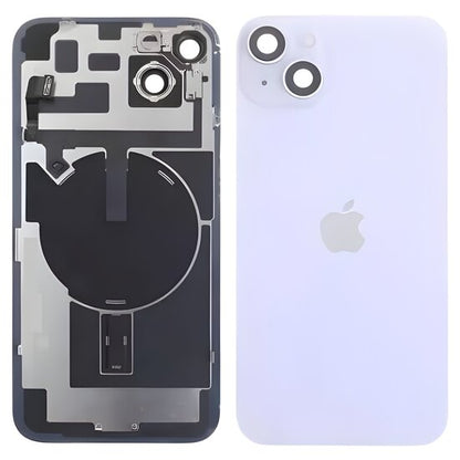 Complete achterkant met smallparts en wireless charging voor iPhone 14 Plus paars