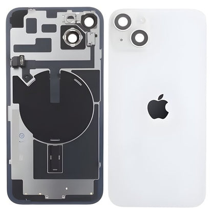 Complete achterkant met smallparts en wireless charging voor iPhone 14 Plus sterrenlicht/wit