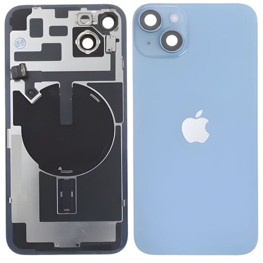 Complete achterkant met smallparts en Wireless charging voor iPhone 14 Plus Blauw