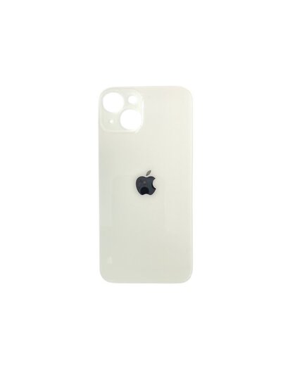B2B only - Glazen achterkant / back cover glas voor Apple iPhone 14 Sterrenlicht (Zilver)