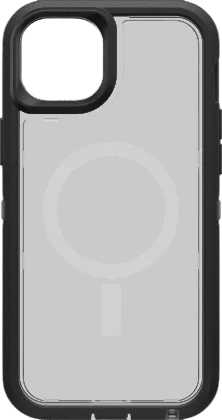 Otterbox - Symmetry Zwart Transparant Case MagSafe voor Apple iPhone 15 Plus