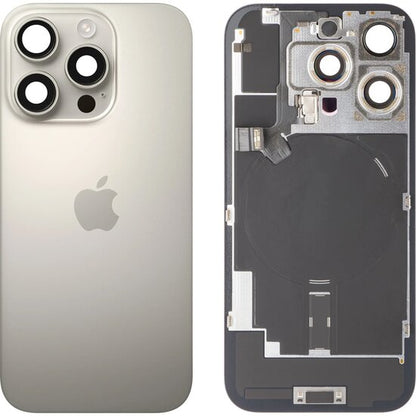Originele Pulled achterkant met wireless charging voor iPhone 16 Pro Natural Titanium