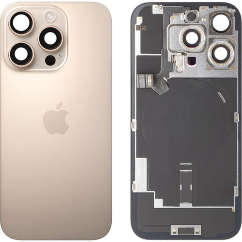 Originele Pulled achterkant met wireless charging voor iPhone 16 Pro Desert Titanium