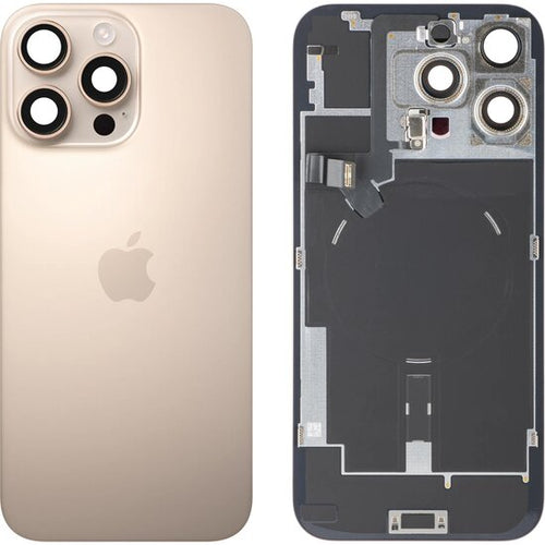 Originele Pulled achterkant met wireless charging voor iPhone 16 Pro Max Desert Titanium