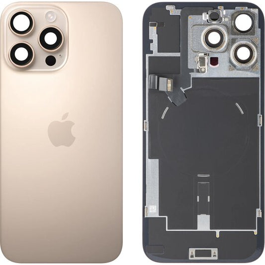 Originele Pulled achterkant met wireless charging voor iPhone 16 Pro Max Desert Titanium