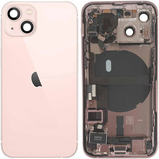 Pulled achterkant behuizing met small parts voor iPhone 13 mini Roze | B-Grade