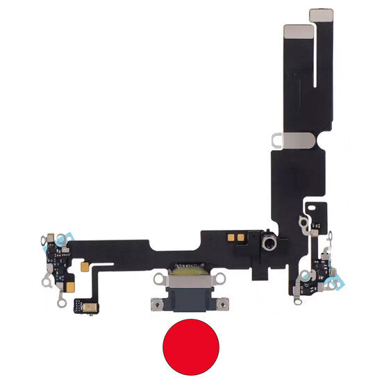 Dock connector oplaadpoort voor iPhone 14 Plus rood