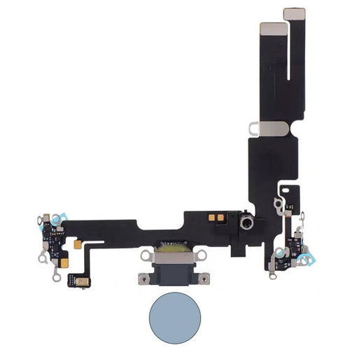 Dock connector oplaadpoort voor iPhone 14 Plus blauw