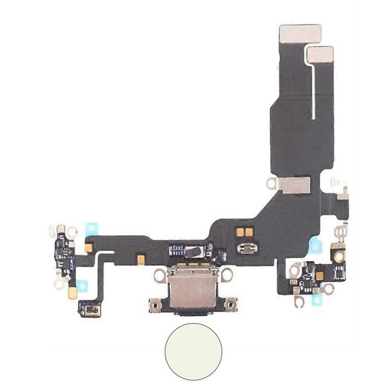 Dock connector oplaadpoort voor iPhone 15 groen