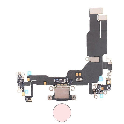 Dock connector oplaadpoort voor iPhone 15 roze