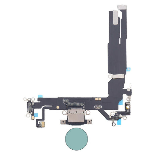 Dock connector oplaadpoort voor iPhone 16 Blauwgroen