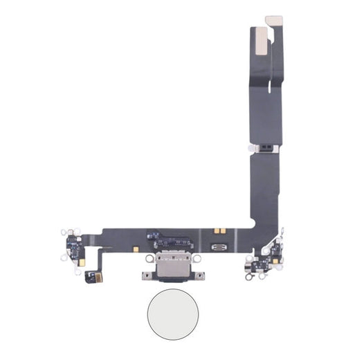 Dock connector oplaadpoort voor iPhone 16 Plus wit