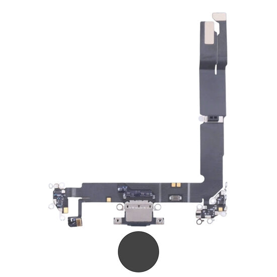 Dock connector oplaadpoort voor iPhone 16 Plus zwart