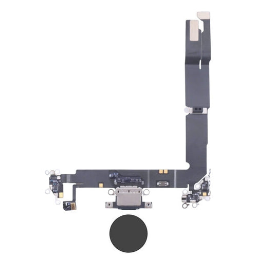 Dock connector oplaadpoort voor iPhone 16 Plus zwart