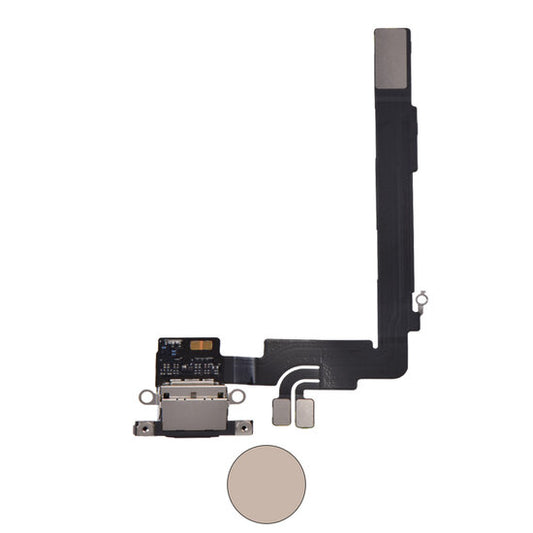 Dock connector oplaadpoort voor iPhone 16 Pro Max Desert Titanium