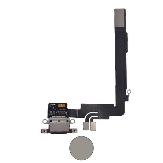 Dock connector oplaadpoort voor iPhone 16 Pro Max Naturel Titanium