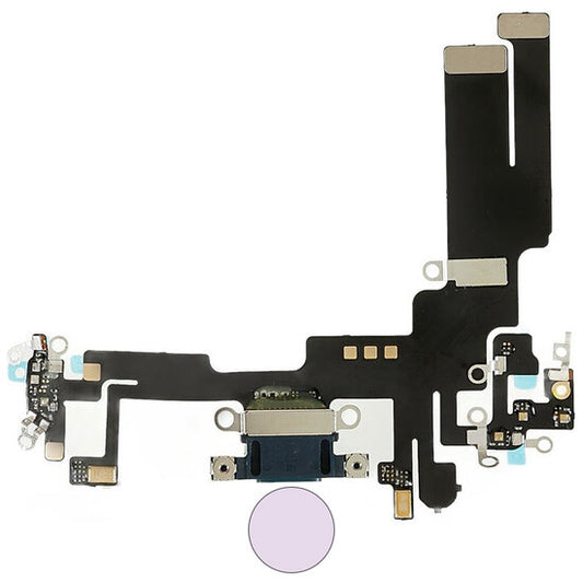 Dock connector oplaadpoort voor iPhone 14 Paars