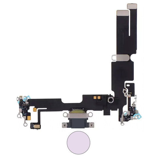Dock connector oplaadpoort voor iPhone 14 Plus paars