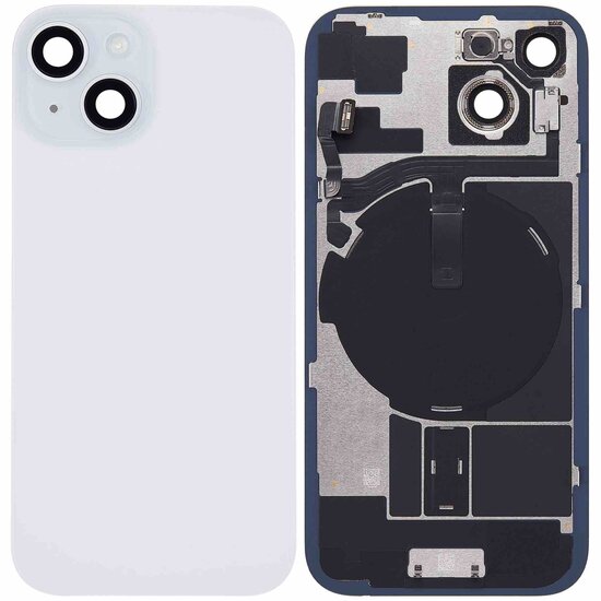 Originele pulled achterkant met wireless charging voor iPhone 15 Plus blauw