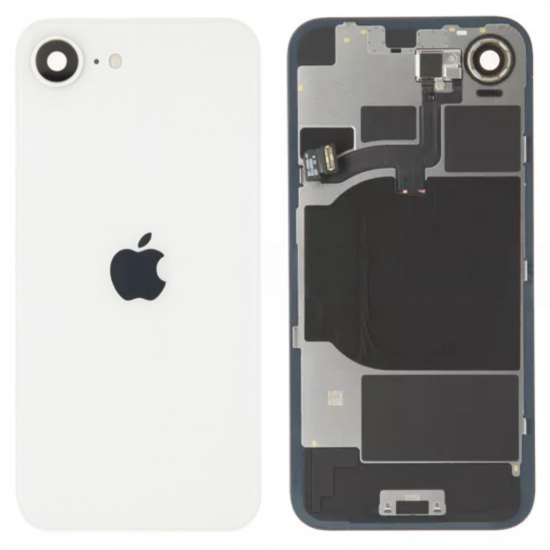 Originele pulled achterkant met wireless charging voor iPhone 16e wit