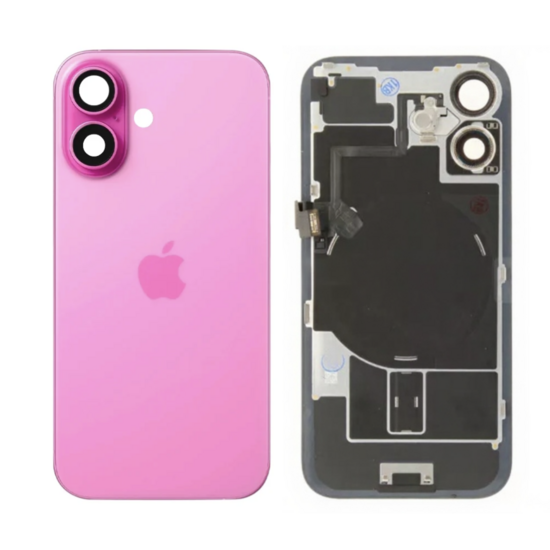 Originele Pulled achterkant met wireless charging voor iPhone 16 Roze
