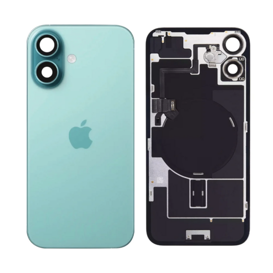 Originele pulled achterkant met wireless charging voor iPhone 16 Plus groen