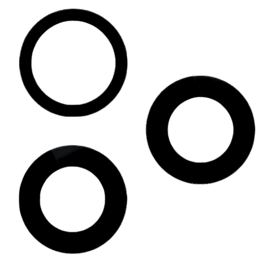 Achter camera lens glaasjes voor iPhone 16 Pro en 16 Pro Max (set a 3 stuks) (Real Sapphire)