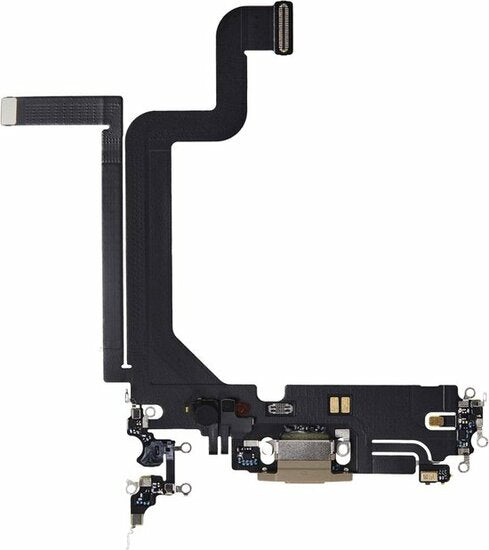 Dock connector oplaadpoort voor iPhone 14 Pro goud