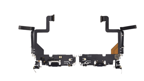 Dock connector oplaadpoort voor iPhone 14 Pro zilver